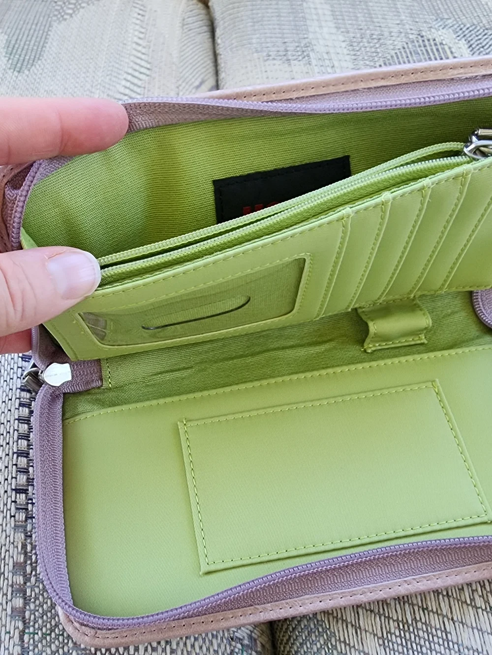 HOBO Quilted Wallet LILAC